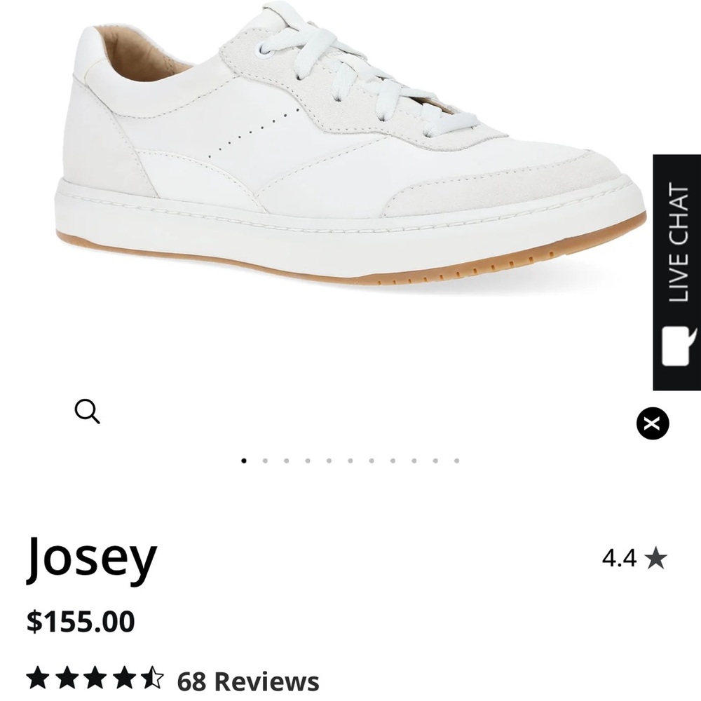 Dansko White Leather Sneakers - Picture 2 of 5
